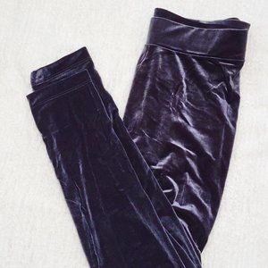 Old Navy steel blue gray velvet leggings 2XL